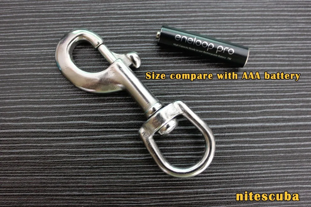 NiteScuba Дайвинг Болтовая защёлка шарнирного соединения глаз нержавеющий крюк BCD