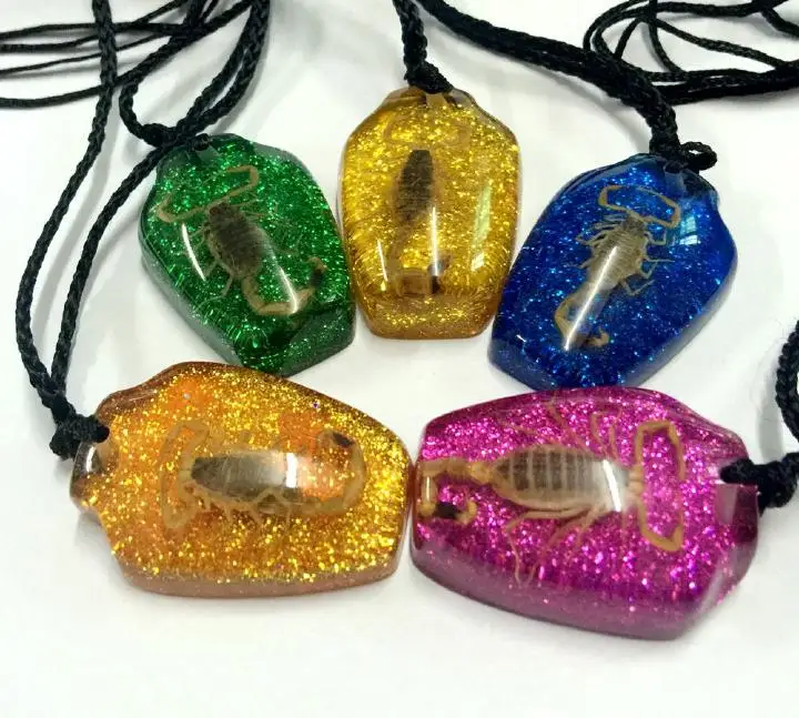 5 pendant cool real golden scorpion colorful style fashion jewelry | Украшения и аксессуары