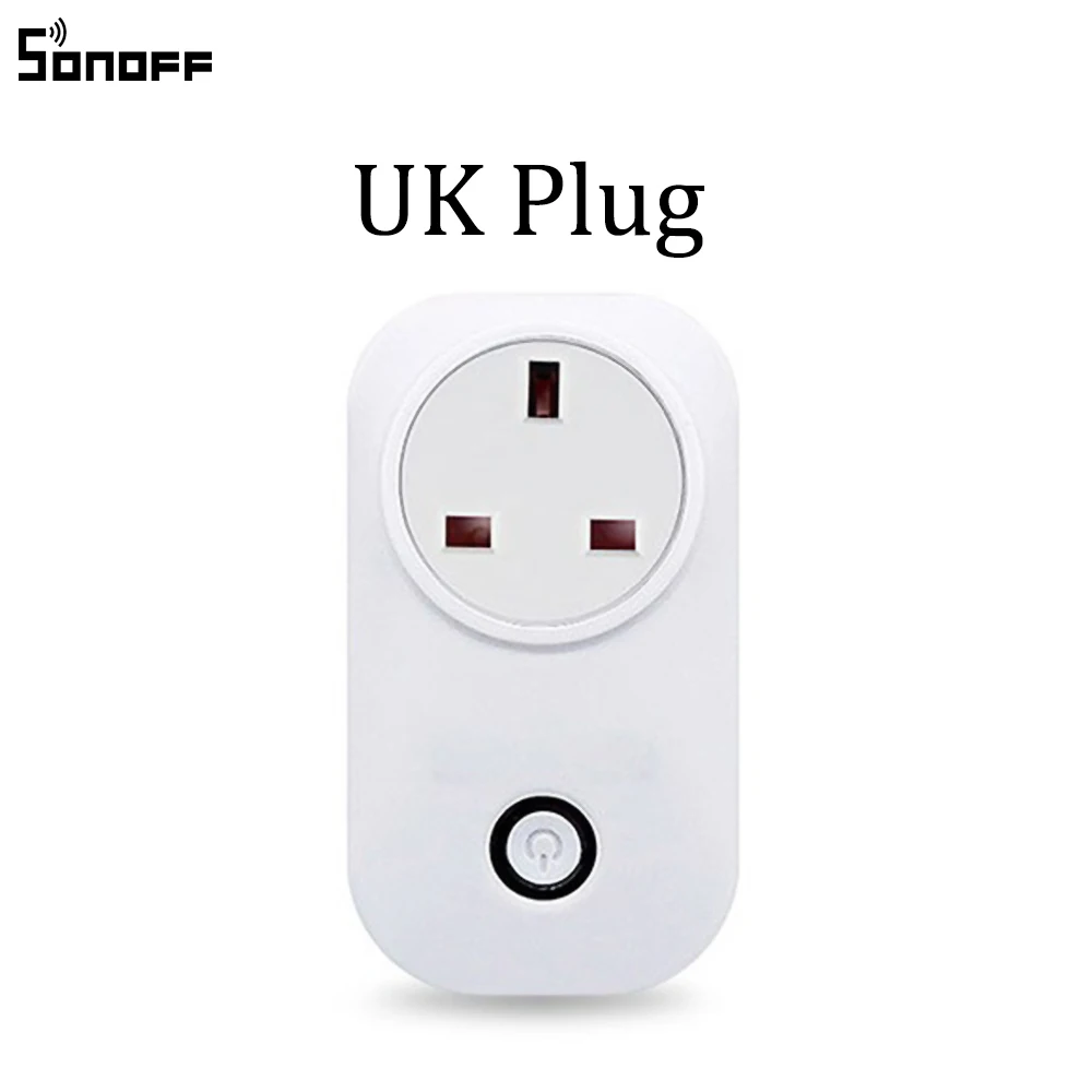 Интеллектуальный выключатель света Sonoff S20 EU UK US штекер Wi Fi Мощность розетка
