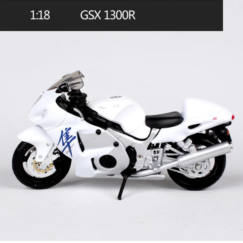 GSX 1300R Maisto 1:18 масштаб мотоцикл игрушки сплав мотоцикла GSX R750 RMZ250 GSX R600 Коллекционная модель украшения подарки для мальчиков - Цвет: GSX 1300R