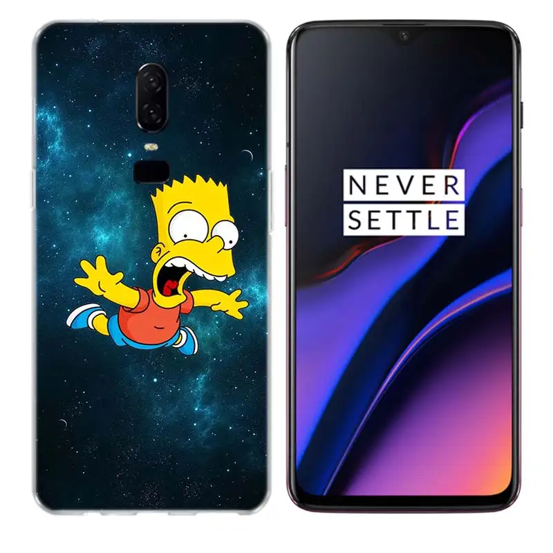Барт Симпсон фантазия силиконовый чехол для телефона Oneplus 3 3T 5 5T 6T 7 Plus подарок