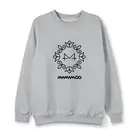 Mamamoo, желтый чехол с цветочным принтом, флисоваятонкая толстовка с круглым вырезом, k-pop, пуловер унисекс, свитшот, свободные женские толстовки