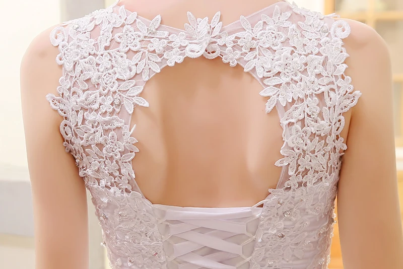 

QQ Lover 2019 Ball Gown Backless Tank Wedding Dress 2019 Vestido De Novia Bridal Dress