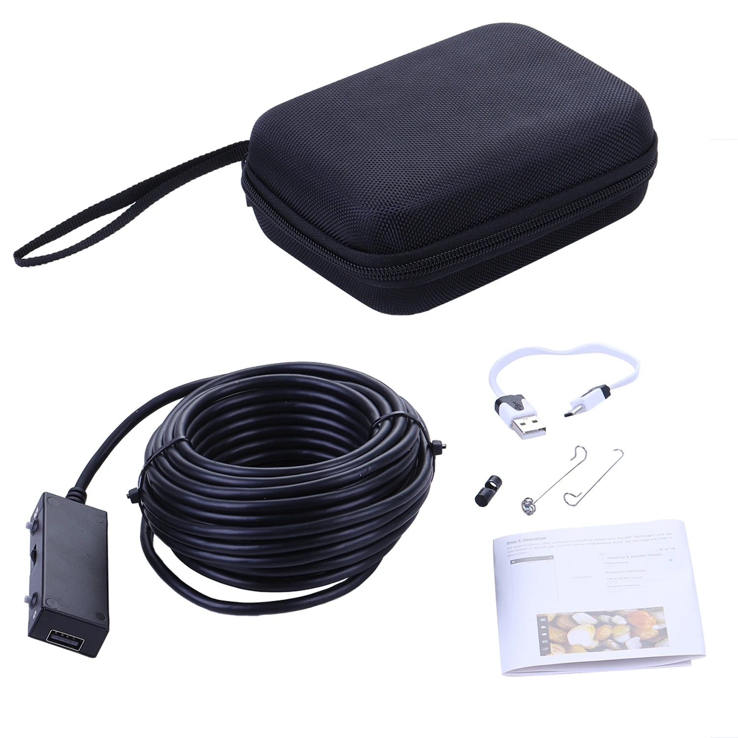 Фото MYLB 5.5mm OTG Эндоскоп змея трубка бороскоп HD камера для Android или IOS черный (10 MYLB 5.5mm OTG Эндоскоп змея трубка бороскоп HD камера для Android или IOS черный (10