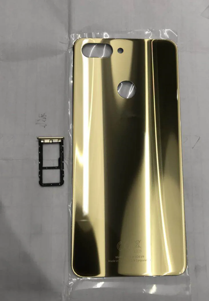 Для 5," zte Blade V9 Axisinternational стеклянный чехол для задней батареи корпус+ лоток для sim-карты для zte blade V9 v9 Золотой/черный+ инструмент