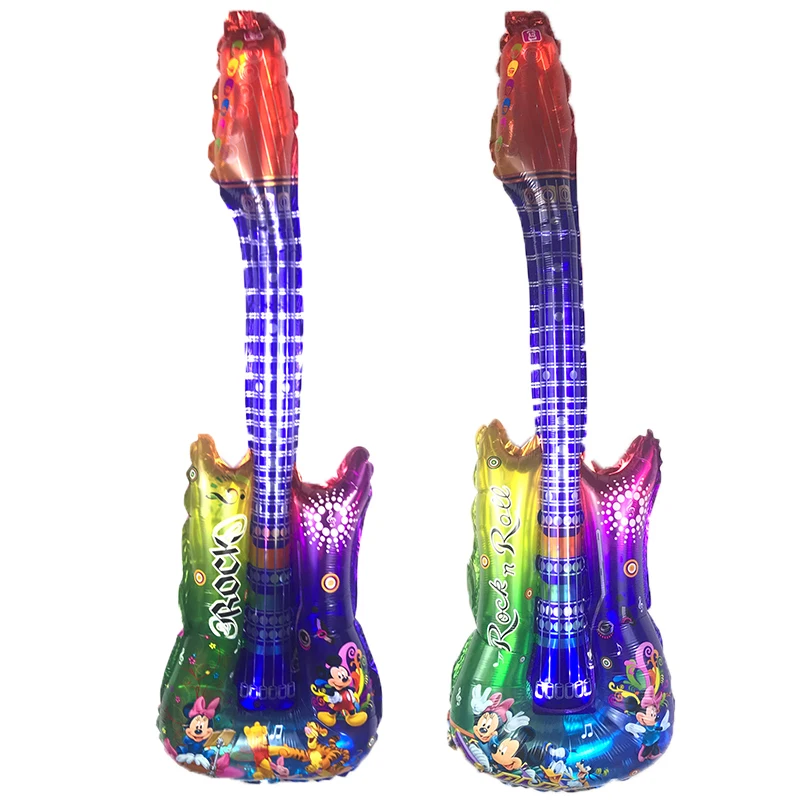 2 шт./лот Микки Минни гитара фольги шары День рождения воздушные поставки Глобус