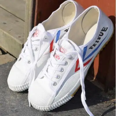 Кунг Фу Feiyue обувь Боевые искусства Тай Чи тхэквондо ушу обувь для карате спортивные тренировочные кроссовки черный и белый