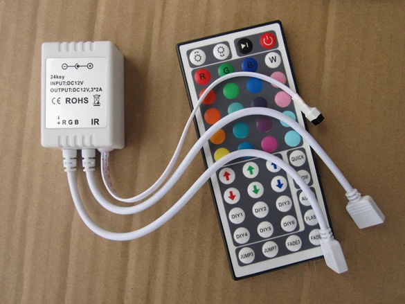DC12V 44Key ИК Инфракрасный пульт дистанционного управления для RGB светодиодной ленты