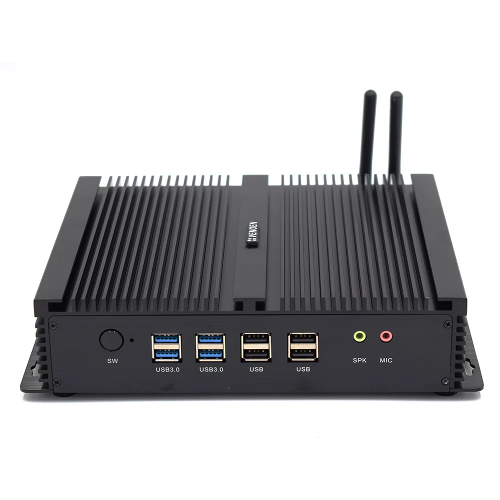 I5 4200u безвентиляторный промышленный мини-ПК с Windows 7 10 Core i7 5500U 2 * Intel Lan 6 RS232 COM