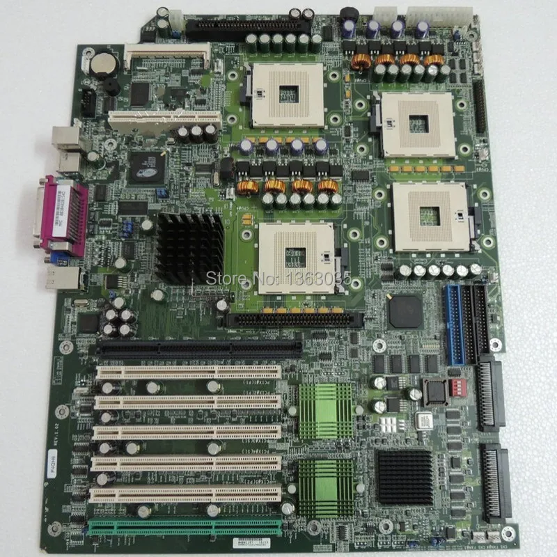DHL EMS P4QH6 Серверная материнская плата 6* PCI-X с SCSI Протестирована