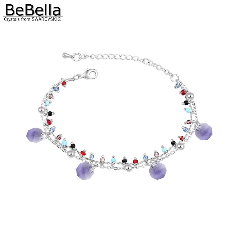 BeBella Кристальный браслет с кристаллами Swarovski модные ювелирные изделия для женщин