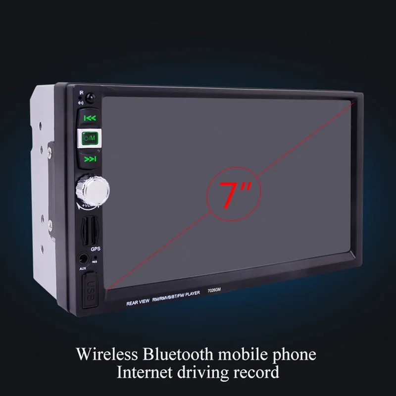 Новинка Bluetooth gps навигация 2 Din с камерой заднего вида/DVR зеркальная связь 7026GM MP4 MP5 плеер 7 ''автомобильное радио