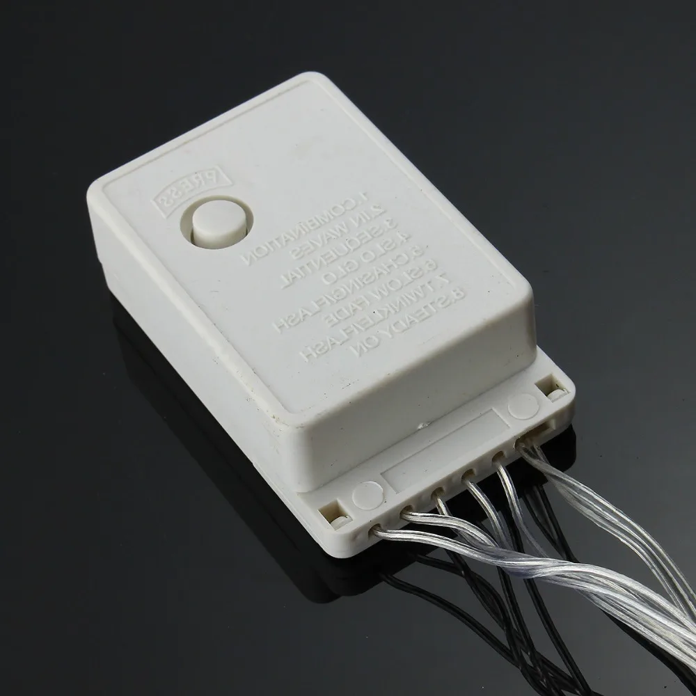 Рождественские огни ЕС/США Plug шторы Свет Романтический Warmwhite освещение для фестиваля Свадебные украшения открытый водонепроница