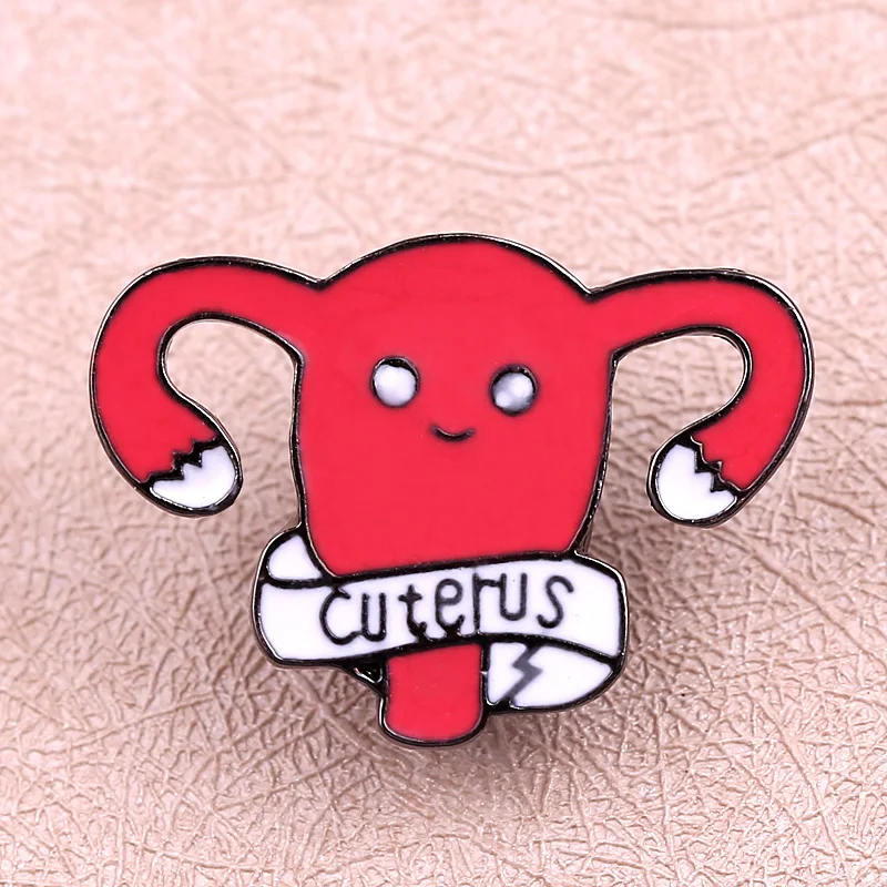 Защитные булавки Cuterus Uterus для женщин аксессуары одежды женская брошь в виде