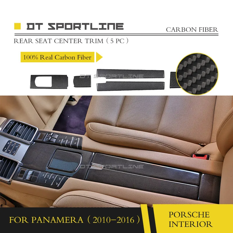 Настоящая внутренняя отделка из углеродного волокна для Porsche Panamera 970 Dash Kit Крышка центральной консоли дверная ручка Накладка приборной панели