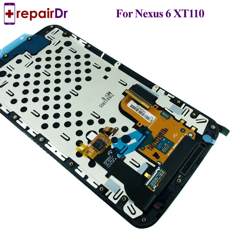 No Dead Pixel Lcd For Motorola Moto Nexus 6 XT1100 Display Google LCD Touch Screen Digitizer+Frame Assembly XT1103 | Мобильные