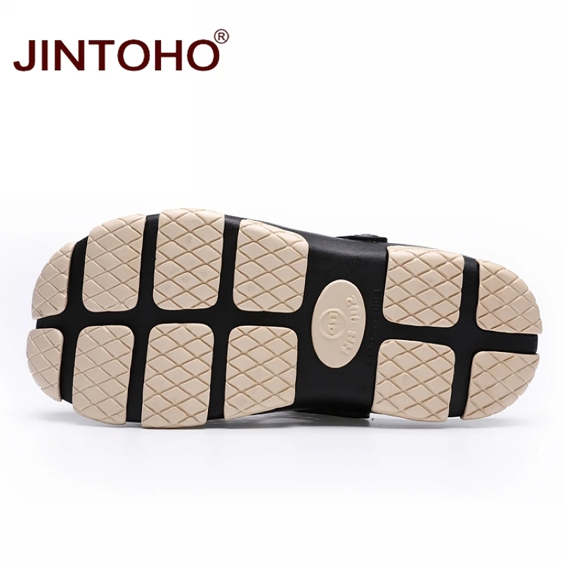 JINTOHO Мужские дышащие пляжные сандалии Повседневная пляжная обувь массажные