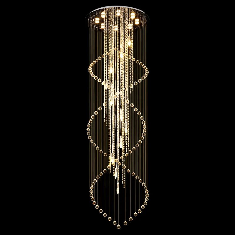 Роскошная люстра Tubor креативная хрустальная K9 Подвесная лампа для отелей