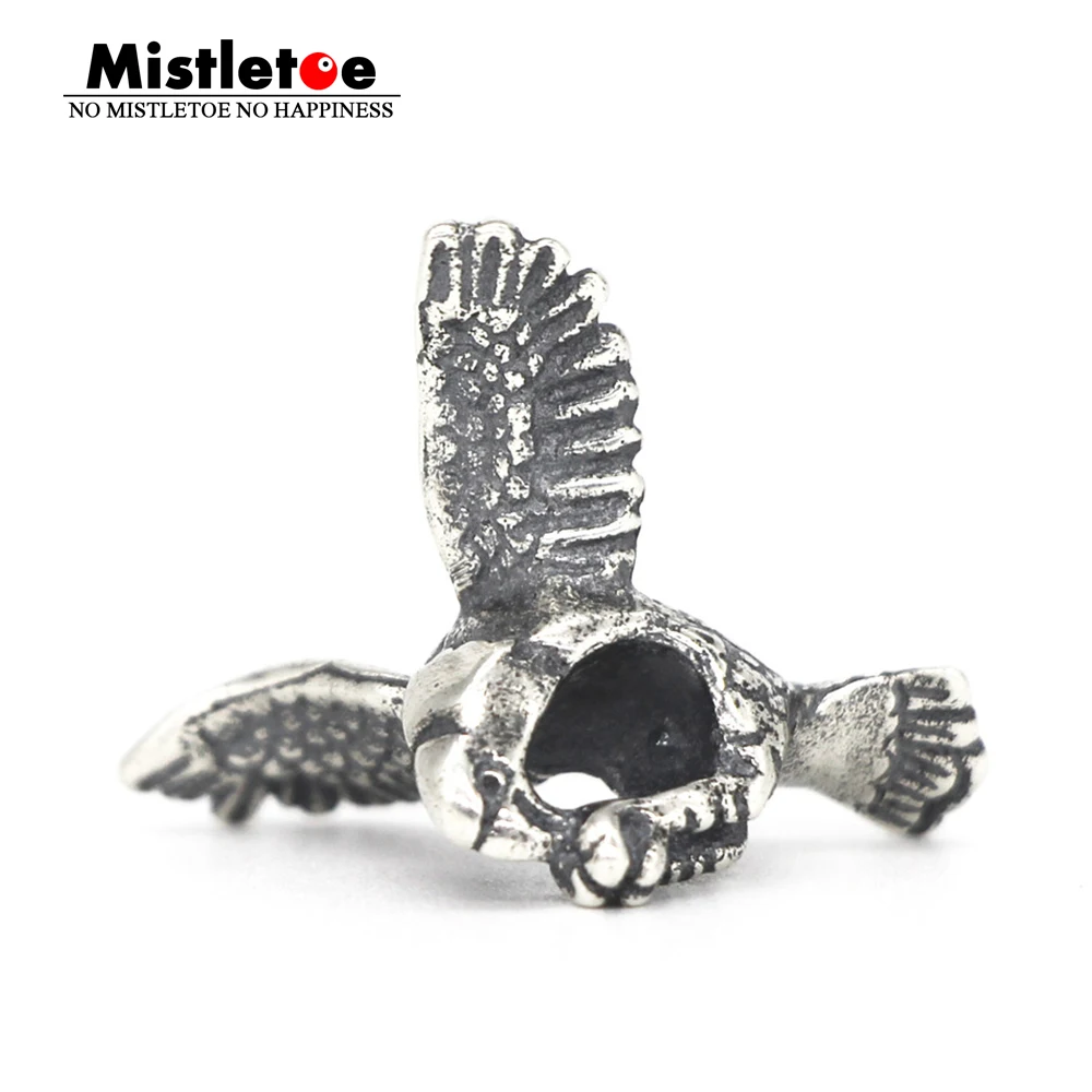 Mistletoe Jewelry 925 Sterling Silver TWings of Freedom Charm Bead Fit European Troll Bracelet
