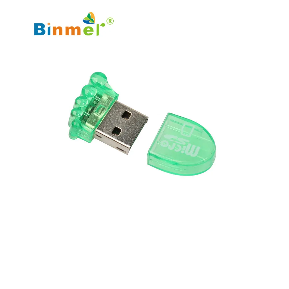 ECOSIN2y кардридер Micro SD TF высокоскоростной мини USB 2,0 Micro SD TF T-Flash карта памяти 480 Мбит адаптер для чтения карт April11
