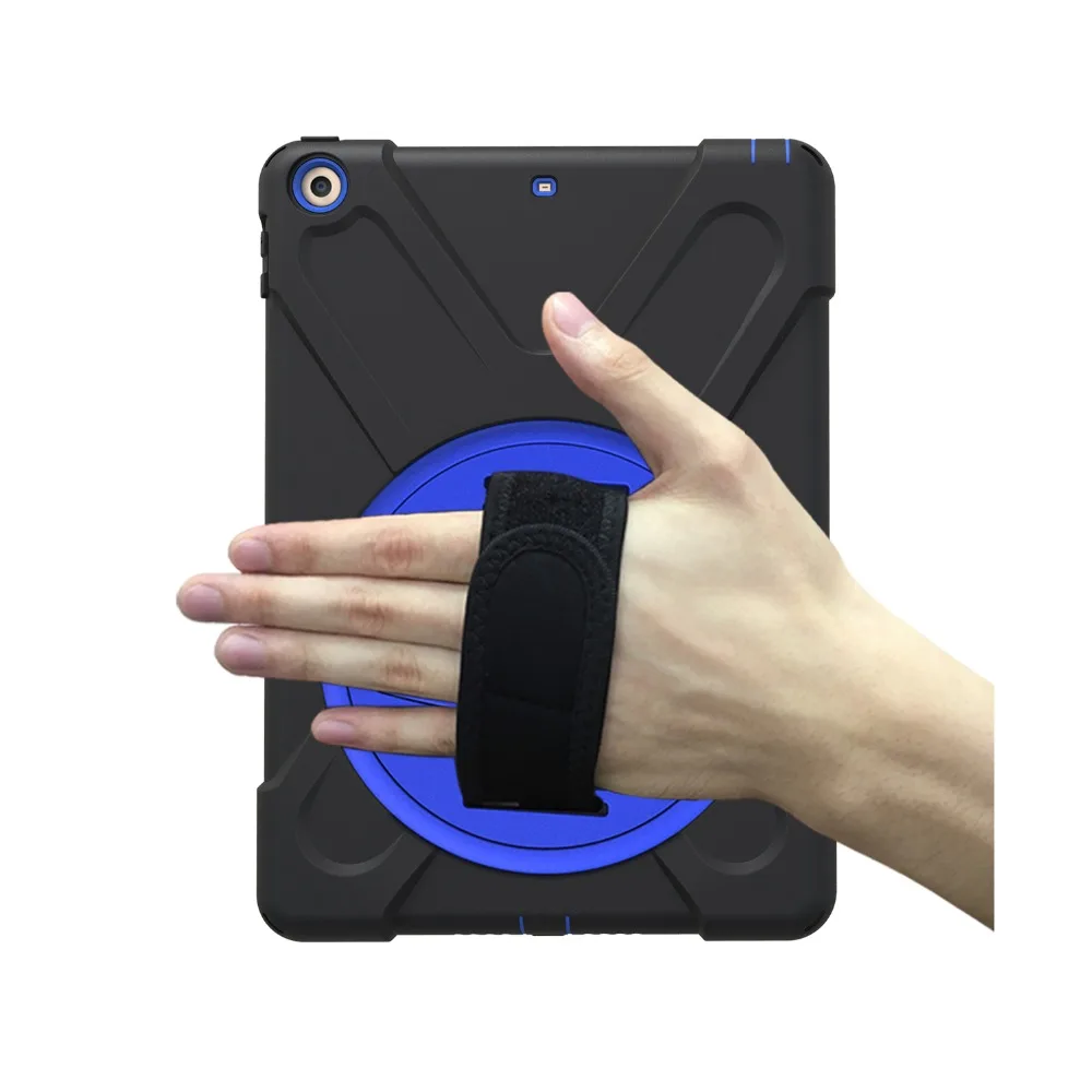 Case For Apple New iPad 9.7 2017 A1822 A1823 Kids Safe Shockproof Soft Silicone Stand Armor Cover Hand Hold Wrist Shoulder Strap |