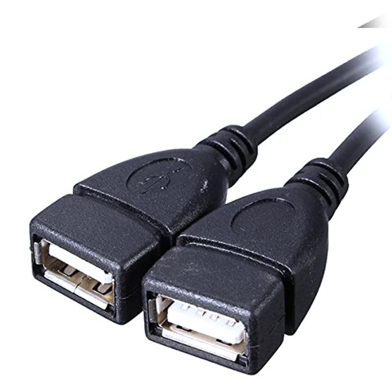 Лидер продаж универсальный Разветвитель USB 2 0 штырь-двойной гнездо порта кабель