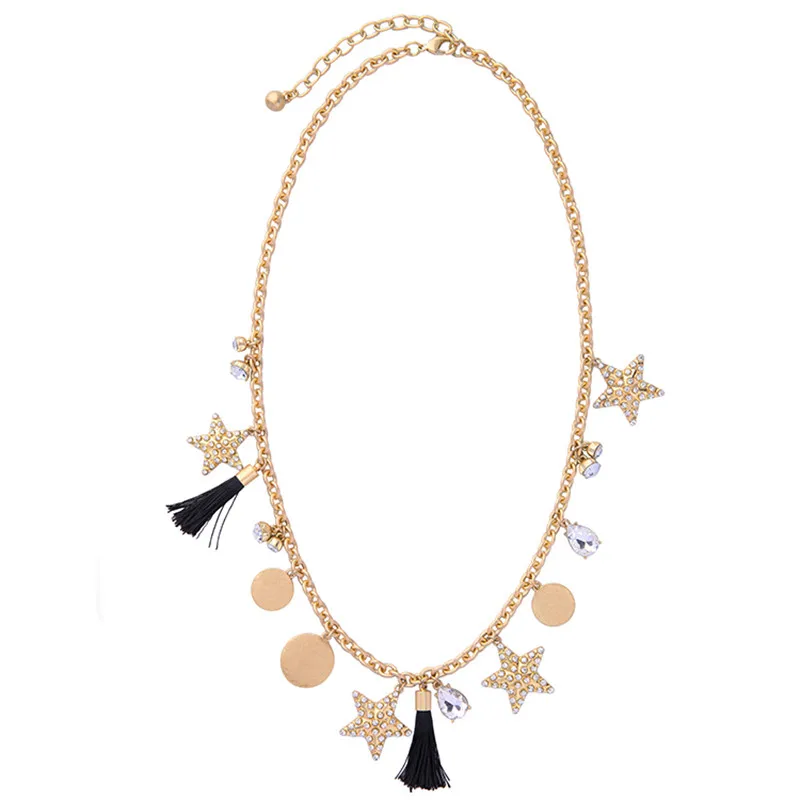 Женское длинное ожерелье с кисточками аксессуары для женщин 2017|star necklace|designer