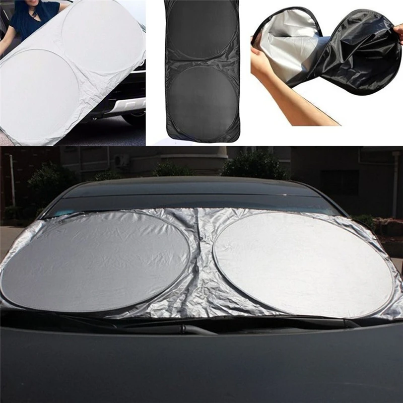

Chic Auto Car Front Rear Window Foldable Jumbo Visor Sun Shade Windshield Cover