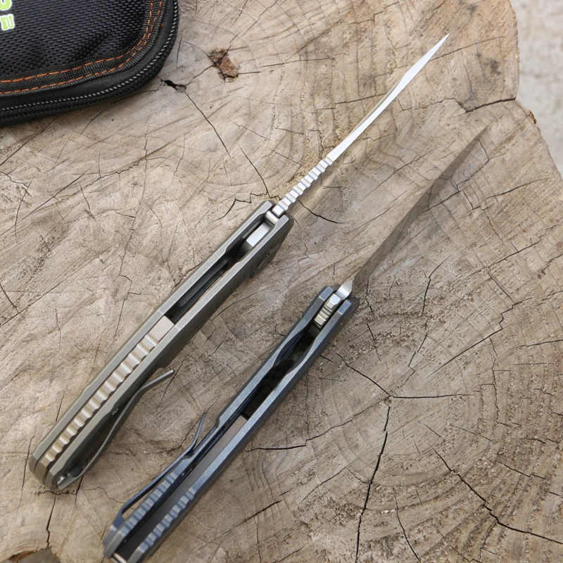 Складной нож Green thorn m390 steel TC4 титановая ручка карманный кухонный для кемпинга и