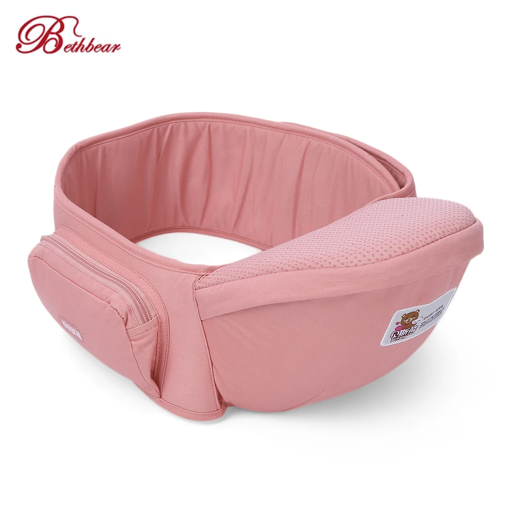 Pink Bethbear/переноска для младенцев, детское поясное кресло-переноска, многофункциональная удобная сумка-кенгуру - Цвет: Pink