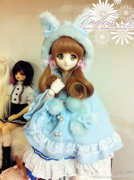 Плащ с милыми кроличьими ушками много цветов для шарнирных кукол 1/6 1/4 1/3 SD16 CWB103 |