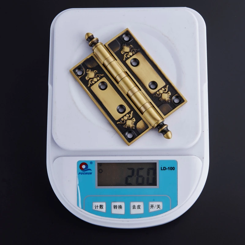 4 дюйма петли деревянные дверные для ворот твердая латунь 5 дюймов немой несущие