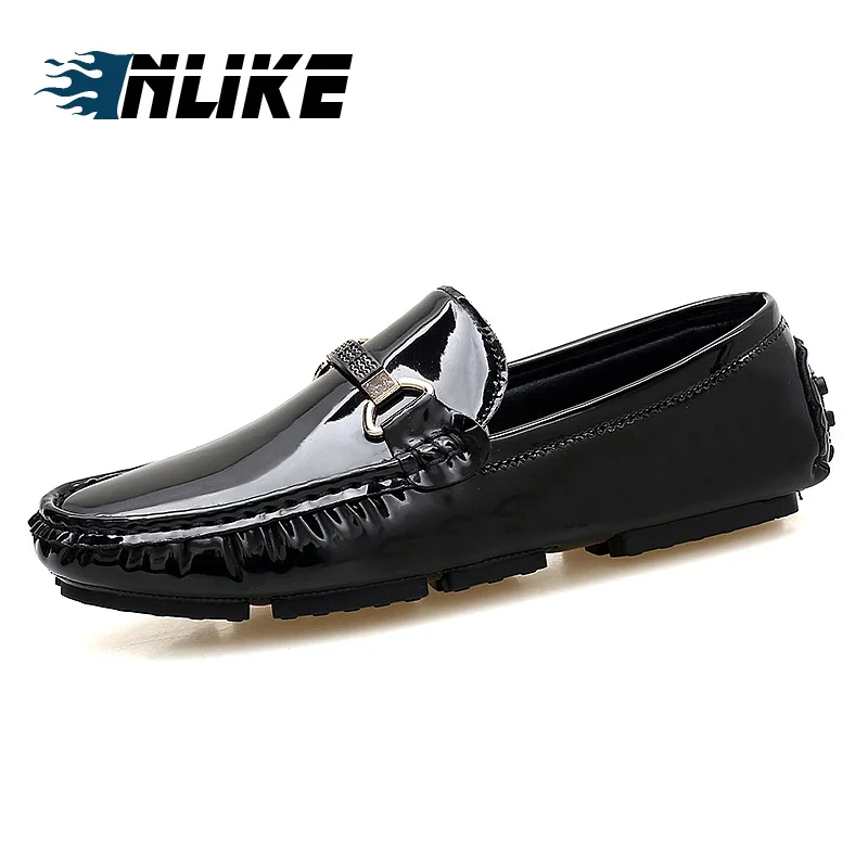 INLIKE Brand Fashion Summer Style Soft Moccasins Men Big Size Loafers High Quality Leather Shoes Flats Driving | Обувь