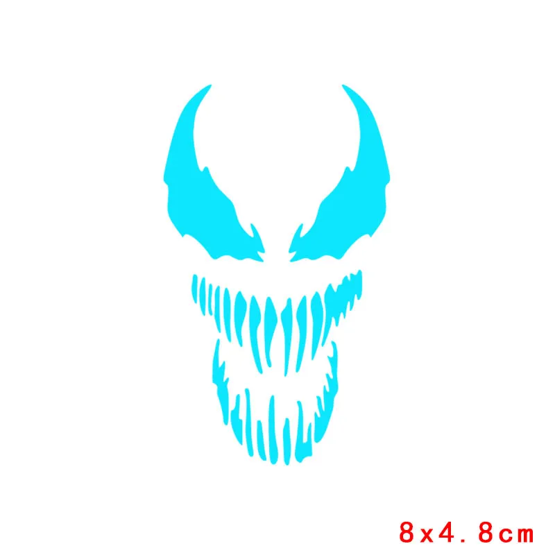 ND-TH1633 Nicediy Hero Venom Mark iron on Transfers для одежды Ткань Горячая виниловая теплопередача нашивки аппликация на футболку светящаяся наклейка - Цвет: ND-TH1633