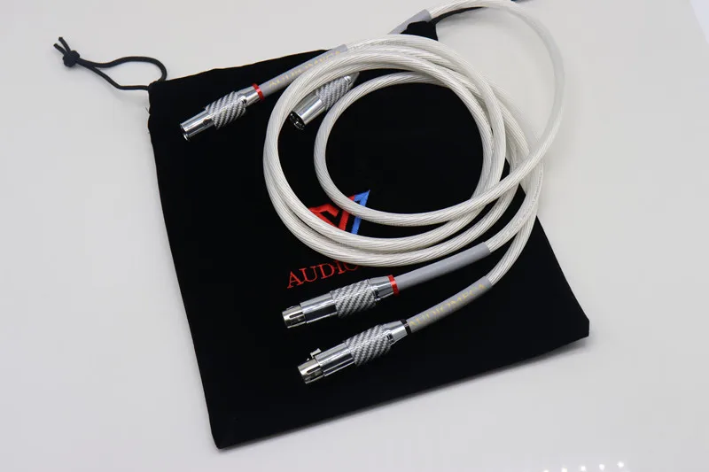 FR AUDIOMECA 1 пара Hifi XLR кабель чистый 7N OCC посеребренный аудио с первоклассным