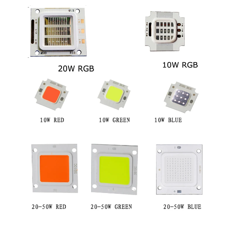 Светодиодный светильник прожектор с бусинами SMD высокомощный COB для DIY 10 Вт 20 30 50