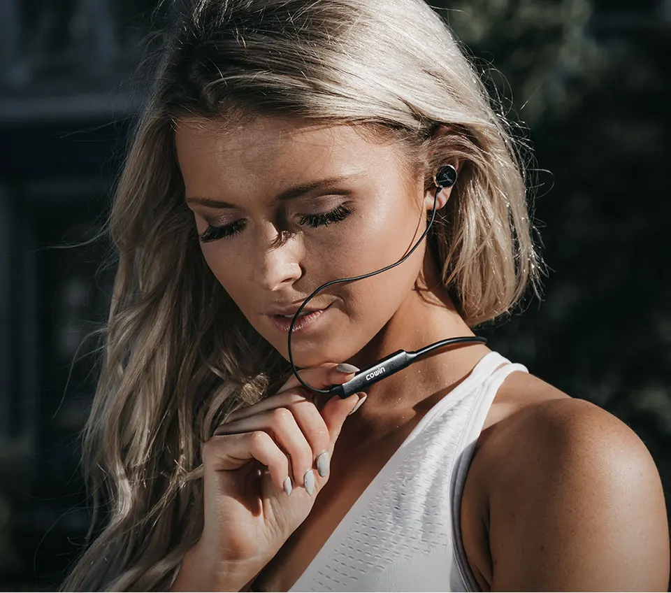 Cowin HE5A, активные наушники с шумоподавлением, bluetooth, Спортивные Беспроводные наушники, музыка, bluetooth гарнитура для телефона, громкая связь