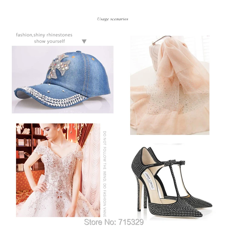 1440 шт. 10 брутто DMC ss10 3 мм цвет гладить на Стразы с прямой основой украшением в виде