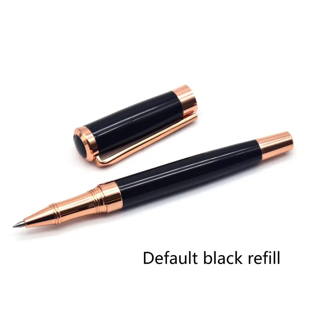 Pen - Black ink CCCAGYA B103, розовое золото, черная высококачественная металлическая гелевая ручка, роскошная подарочная ручка для учителя, для деловых встреч, школы, офиса, канцелярские принадлежности - Цвет: Pen - Black ink