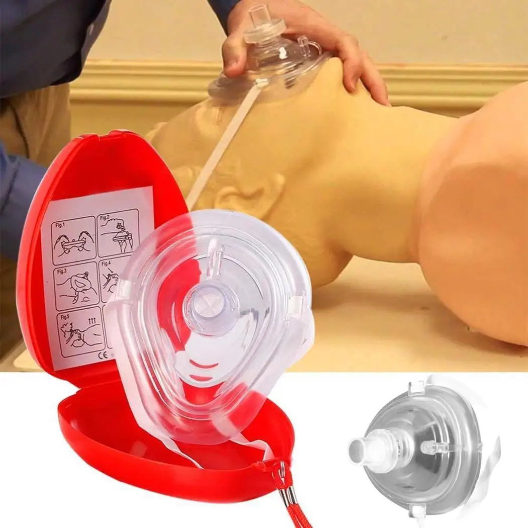 Профессиональные маски первой помощи CPR искусственная дыхательная прозрачная