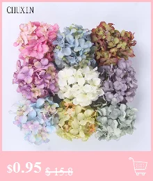 25 шт., искусственные цветы гортензии, цвет, больше цветов на выбор, Шелковый свадебный цветок, сделай сам, украшение для дома, отеля, стены, магазина, окна