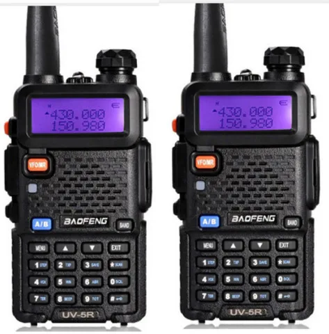 Black 2 шт. UV5R двухстороннее радио Pofung BF-UV5R fm-трансивер UV 5R Любительская yaesu cb радиостанция telsiz Baofeng UV-5R рация - Цвет: Black