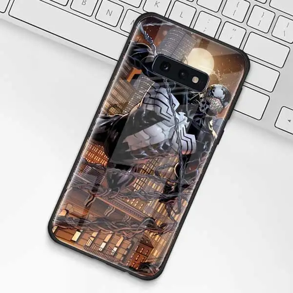 008 Чудо-яд, супергерой, чехол из закаленного стекла для samsung Galaxy S10 S10e S9 S8 S10 Plus Note 9 A50 A30, чехол для телефона - Цвет: 008