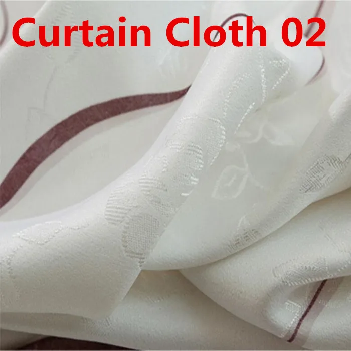 Curtain Cloth 02 Полосатые шторы, тюлевые оконные панели, прозрачная вуаль для современной простой гостиной, спальни, шторы на заказ T& 380#20 - Цвет: Curtain Cloth 02