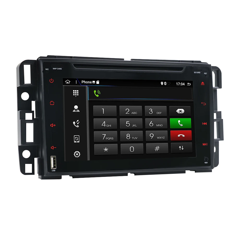Eunavi 7 'ɲ Din Android 8 1 автомобильный dvd-плеер Радио Стерео GPS для GMC Yukon Tahoe Acadia Chevrolet