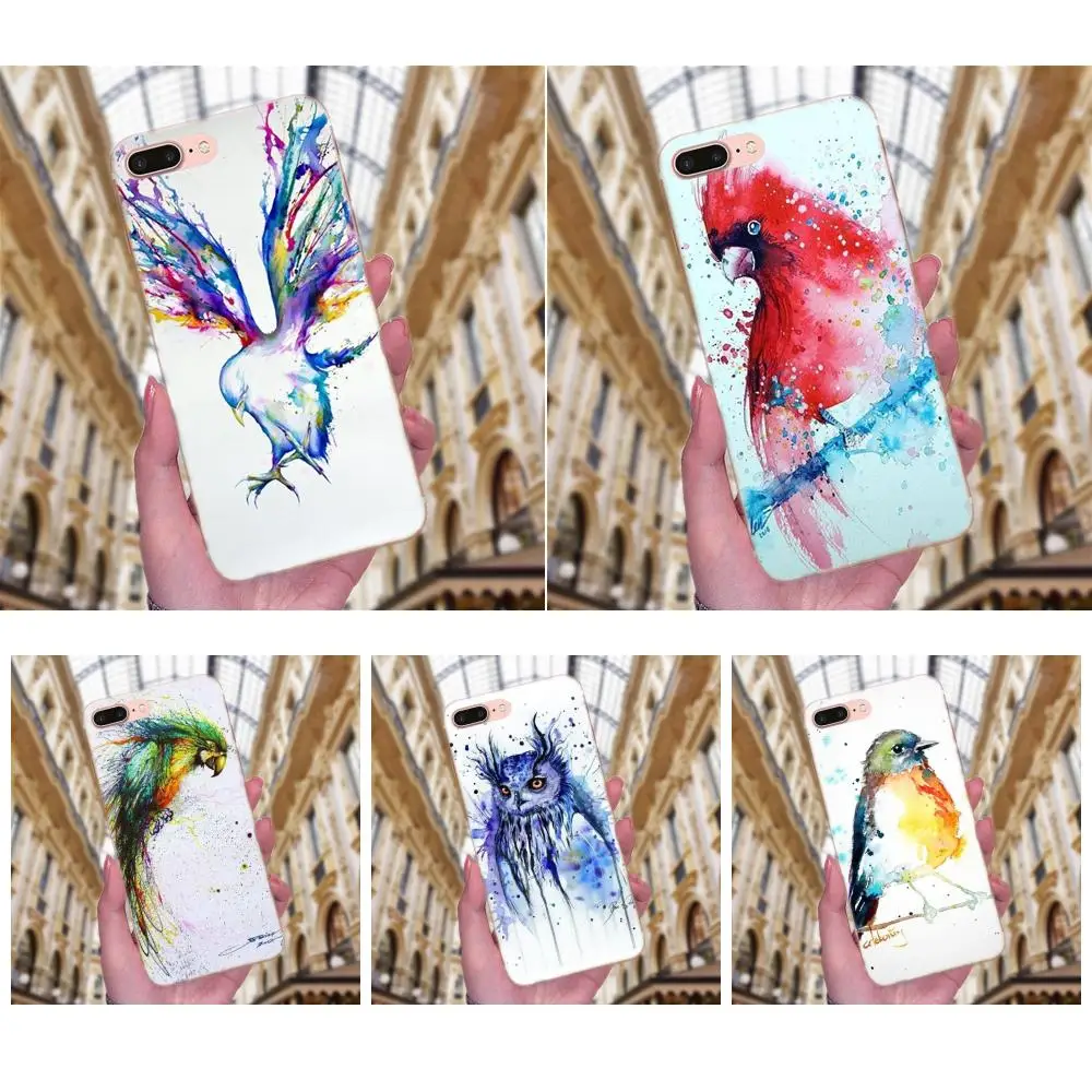 Мягкий Новый стиль для Sony Xperia Z Z1 Z2 Z3 Z4 Z5 compact Mini M2 M4 M5 T3 E3 E5 XA XA1 XZ акварельная картина