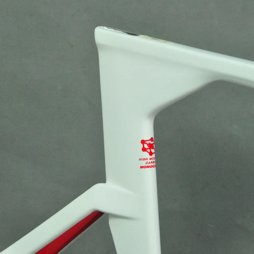 Углеродное волокно пробная проверка TT триатлон велосипедная Рама с логотипом