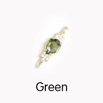Green 5 шт./лот 3D красный/фиолетовый/белый/черный/зеленый сплав дизайн ногтей хрустальный металлический Маникюр Аксессуары для ногтей DIY украшения ногтей Подвески - Цвет: Green