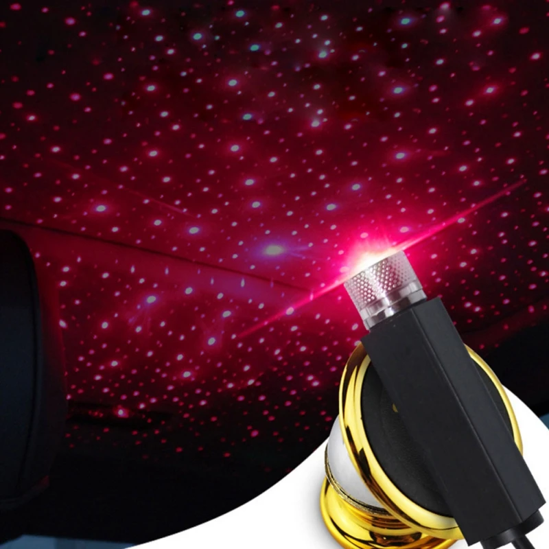 

Car Interior Decoration Lamp Modified Starry Sky Atmosphere Lamp Roof Starry Projector Lamp Car Lights