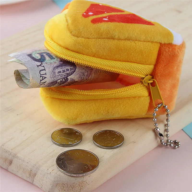 

Auto Vehicle Key Case Cartoon Motorcycle Key Ring Creativity Plush Triangles Coins Bags Key Bags Decorations Car Accessories NEW